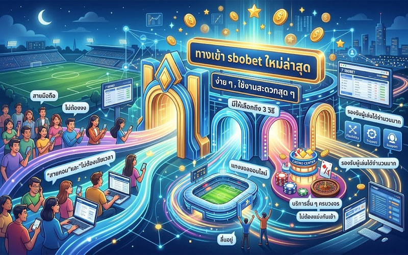 ทางเข้า sbobet ใหม่ล่าสุด